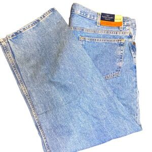 Faded Glory NEW Mens 46x30 Light Wash Straight Leg Jeans‎ FG Original Jean